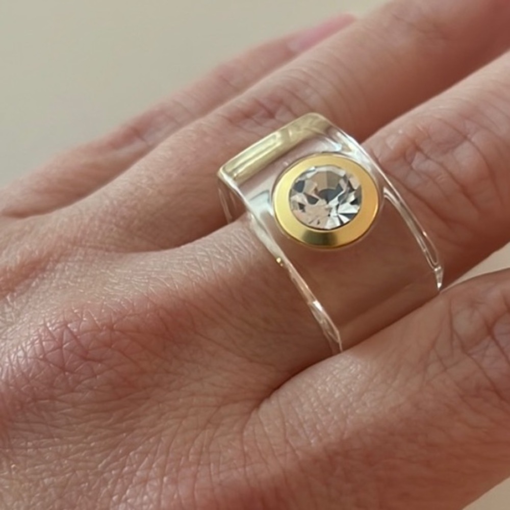 NWT J CREW LUCITE RING